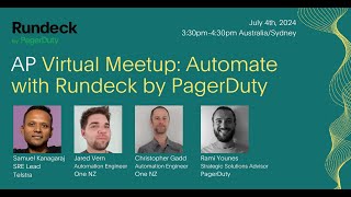 Part I 3 Virtual Meetup Rundeck by PagerDuty Asia Pacific OSS Community [upl. by Thorndike]