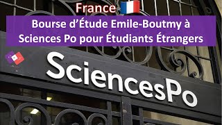 Bourses d’études université Sciences Po France 20212022 pour LICENCE MASTER  Entièrement Financé [upl. by Elleirbag613]