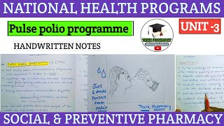 Pulse polio programme  Soical and preventive pharmacy unit 3  8th sem [upl. by Ardnuas405]