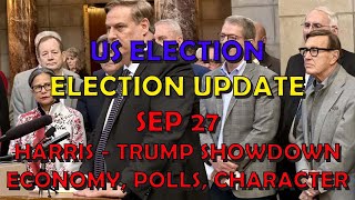 US Politics Election Extra Harris  Trump Showdown  Economy Polls Character [upl. by Dionis]