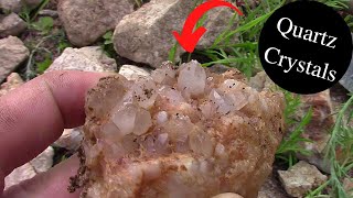 Digging Quartz Crystals  We Found The Source [upl. by Oreves]