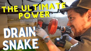 Ultimate DIY Drain Snake  RIDGID Power Spin Drain Cleaner with AUTOFEED [upl. by Urbani389]