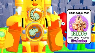 TITAN CLOCK MAN IS FINALLY HERE Roblox Toilet Tower Defense [upl. by Noret]