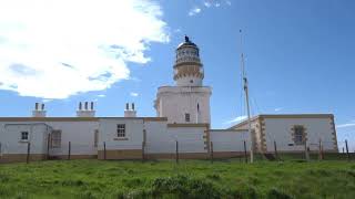 Kinnaird Head Fraserburgh Aberdeenshire Scotland old amp new lighthouses boats foghorn amp Wine Tower [upl. by Nomor574]