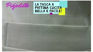 LA TASCA FACILE CON PATTINA CUCITA PROFESSIONALE PER GIACCA [upl. by Athalla748]