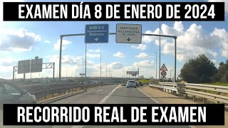 EXAMEN PRÁCTICO de CONDUCIR en MÓSTOLES  DÍA 8 DE ENERO  RECORRIDO REAL [upl. by Aynotan]