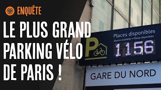 Un parking vélo Gigantesque à Paris  Gare du Nord [upl. by Onra]