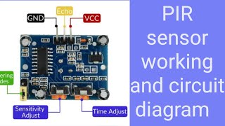 How To Work PIR sensor and circuit diagram [upl. by Klockau383]