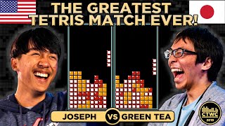 Greatest Classic Tetris Match EVER Greentea vs Joseph EPIC 2019 CTWC Quarterfinal FULLSCREEN [upl. by Namyl]