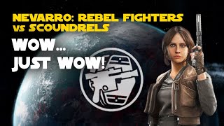 Nevarro Rebel Fighters vs Scoundrels Galactic Challenge  SWGOH GC X [upl. by Ainitsirhc]