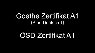 歌德德语A1证书和ÖSD德语A1证书试题比较  DEYU10020181015第3期 [upl. by Otrebide]