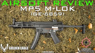 Airsoft Review 319 Golden Eagle MP5 MLOK GE6859 AEG Airsoft Entrepot FR [upl. by Emor]