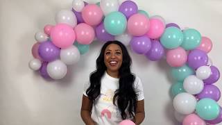 EASIEST balloon arch tutorial without stand  PARTY DASH [upl. by Ajiam]