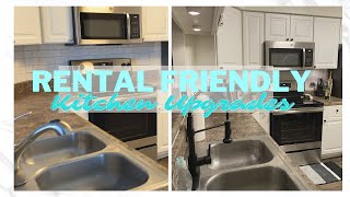 DIY KITCHEN MAKEOVER  Budget amp Rental Friendly [upl. by Meaghan764]