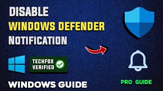 How to Disable Windows Defender Notifications in Windows  Full Guide [upl. by Silloh]