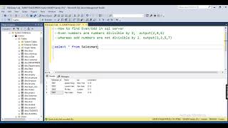 How to Find Even Number and Odd Number in Sql Server [upl. by Sternberg]