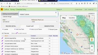 Calflora Survey and Plant Checklist Entry [upl. by Annij]