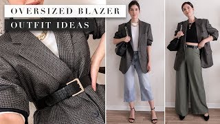 What to Wear With an Oversized Blazer Outfit Ideas From Your Capsule Wardrobe  by Erin Elizabeth [upl. by Isis]