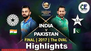 ICC Champions Trophy 2017 Final  IND vs PAK Full Highlights [upl. by Kenrick287]