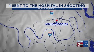 1 injured after shooting on Creekwood Drive in Nashville [upl. by Keffer266]