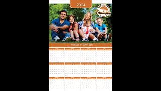 Como Fazer Calendario no CorelDraw para o ano de 2024 [upl. by Ivah760]