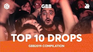 TOP 10 DROPS 😱 Grand Beatbox Battle Solo 2019 [upl. by Tips]