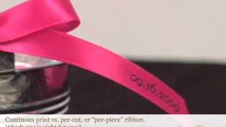 Personalized Ribbon  Continuous Print Ribbon vs Per Piece Ribbon [upl. by Onilegna]