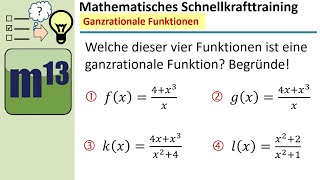 Ganzrationale Funktion  ja oder nein MST Serie [upl. by Yseulte]