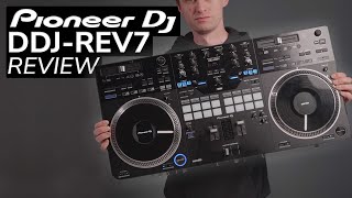 IT HAS MOTORIZED JOG WHEELS Pioneer DJ DDJREV7 Review amp Guide [upl. by Grogan102]