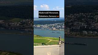 Niederwald Monument in Rüdesheim Germany 🇩🇪 germanytourism [upl. by Nett]