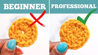 SO EASY How to Crochet the Magic Ring  Magic Loop  CROCHET BITES 01 [upl. by Edorej]