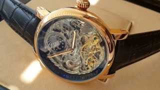 Patek Philippe Skeleton Black Gold Automatic 2014 [upl. by Yauqaj]