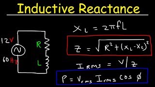 Inductive Reactance Impedance amp Power Factor  AC Circuits  Physics [upl. by Reaht]