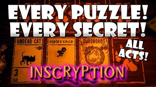 All Puzzles and Secrets in Inscryption All Acts [upl. by Arretnahs109]