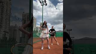 tennis game dance trend [upl. by Assyram]