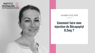 Comment faire une injection de Décapeptyl 02 mg 2 ampoules [upl. by Koller]