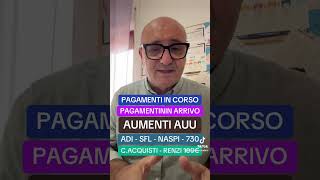 🛑INPS PAGA💶 ANTICIPO  ADI SFL 730  AUU AUMENTI  NASPI  BONUS RENZI  C ACQUISTI youtube [upl. by Trilley48]