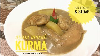 Resepi Ayam Masak Kurma Senang Dan Sedap [upl. by Shreve525]