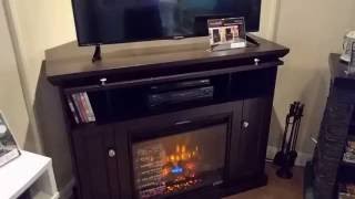 ClassicFlame 23DE9047PE91 Windsor Fireplace TV Stand  product overview [upl. by Kruger]