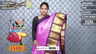 Latest Kanchisilk Sarees Collection  Episode51940  Vigneshwara Silks kanchisale sareelove [upl. by Adnilab154]