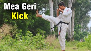 MAE GERI KICK TECHNIQUE  Karate front kick  Shahabuddin karate [upl. by Atekehs]