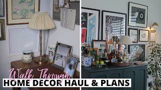 POOKY LIGHTING CHARITY SHOP amp DUNELM HAUL  WALK THROUGH NEW BUILD HOME DECOR HAUL amp PLANS 🖼 🪞🛏 [upl. by Lemmie12]