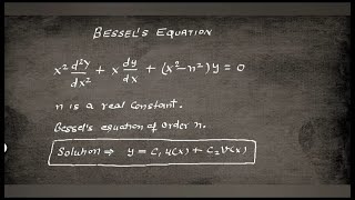 Solution Of Bessels Differential Equation  Bessels Equation [upl. by Nedloh]