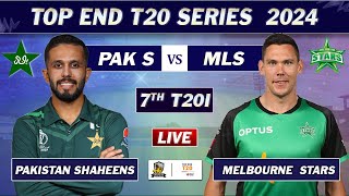 PAKISTAN vs Melborune Stars LIVE SCORES amp COMMENTARY  PAK SHAHEENS vs MS MATCH 7 LIVE  PAK BAT [upl. by Wobniar]