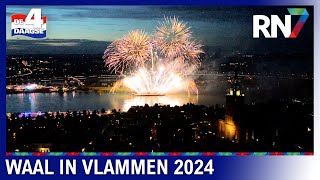 Waal in Vlammen vuurwerkshow 2024  4DAAGSE 2024 [upl. by Cindi53]