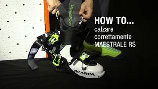 HOW TO … Calzare correttamente MAESTRALE RS [upl. by Alesig]