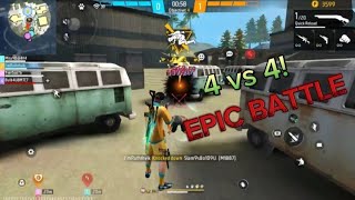 Free Fire Super game playRoom Card 4 vs 4 [upl. by Rafat]