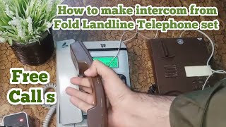 How to make intercom from old Landline Telephone set  Tech Point Pk [upl. by Purington]