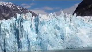 Alaska Glacier Calving chunks break off 249772 n [upl. by Wolford728]