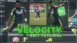 Full velocity edit tutorial on after effects [upl. by Novyar742]